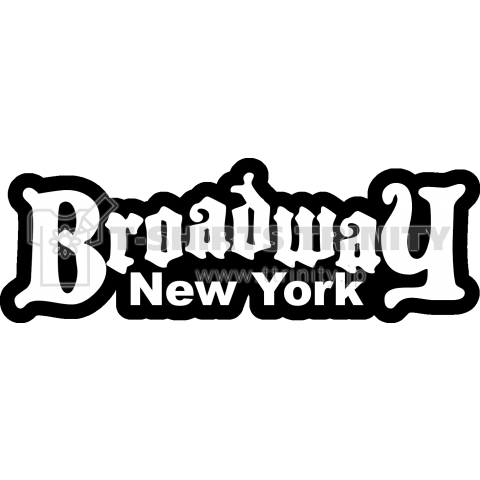 Broadway NEW YORK (縁ブラック)