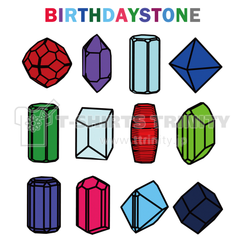 鉱式-RECTANGLE.crystallogram5.1blackpaint-birthdaystone