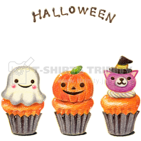 ハロウィンカップケーキ