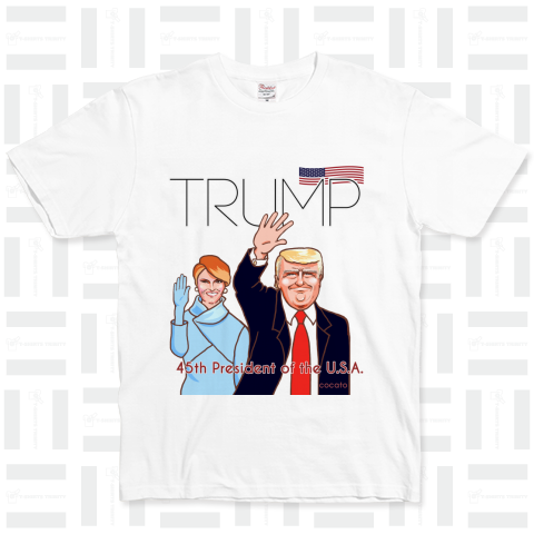 ドナルド トランプ&メラニアさんのTシャツ・第45代アメリカ大統領