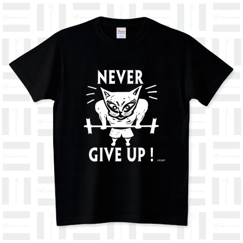 筋トレ猫 = Never give up!