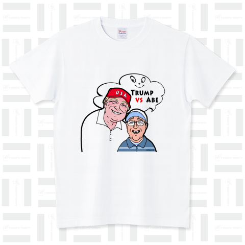 トランプ・安倍ー楽しいゴルフ スタンダードTシャツ(5.6オンス)