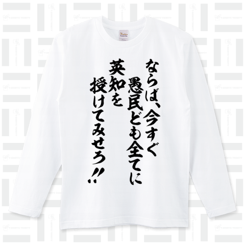 ならば、今すぐ愚民ども全てに英知を授けてみせろ!!