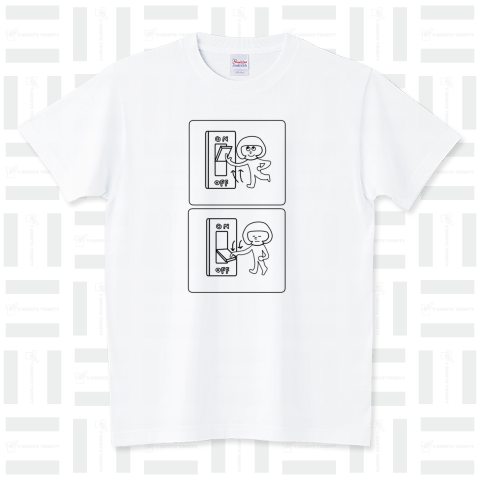 スイッチOn&Off女子(白黒) スタンダードTシャツ(5.6オンス)
