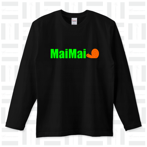 MaiMaiロゴロングTシャツ（ロングTシャツ）|デザインTシャツ通販【T