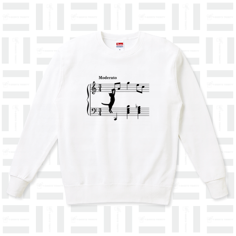 Partition Intarsia Crewneck