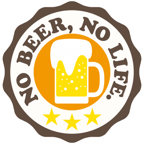 NO BEER, NO LIFE.(ビールなくして人生なし)