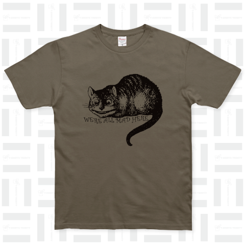 不思議の国のアリス」より チェシャ猫（Tシャツ）|デザインTシャツ通販 ...