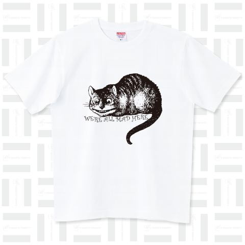不思議の国のアリス」より チェシャ猫（Tシャツ）|デザインTシャツ通販 ...