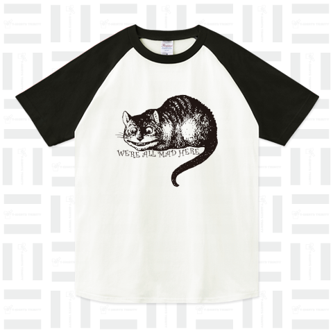 不思議の国のアリス」より チェシャ猫（ラグランTシャツ）|デザインT ...