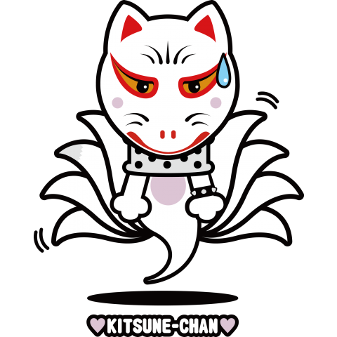 Kitsune Chan 幽体離脱ver デザインtシャツ通販 Tシャツトリニティ