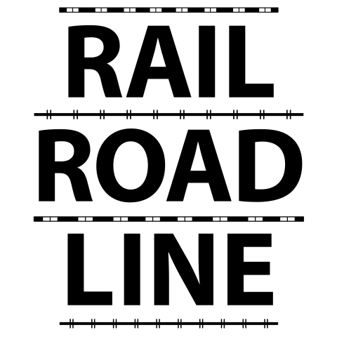 鉄道線路 RAILROAD LINE 文字 鉄道記号