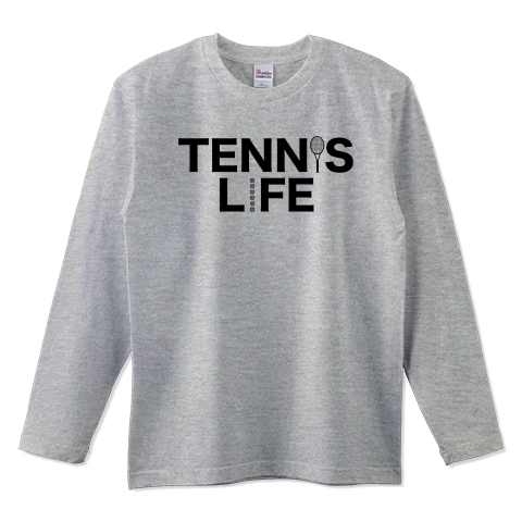 テニス Tennis ライフ 文字 アイテム デザイン ラケット ガット イラスト スポーツ Tシャツ サーブ 男子 女子 かっこいい かわいい 選手 画像 ボール 王子 応援 デザインtシャツ通販 Tシャツトリニティ