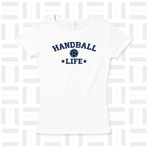 ハンドボール・ライフ・HANDBALL・デザイン・Tシャツ・送球・男子・女子・得点・ボール・選手・ポジション・応援・スポーツ・かっこいい・かわいい・ステップシュート・有望・確実