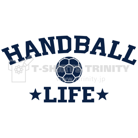 ハンドボール ライフ Handball デザイン Tシャツ 送球 男子