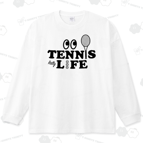 テニス・TENNIS・ライフ・目玉・文字・Rally(ラリー)・デザイン・ラケット・ガット・イラスト・スポーツ・Tシャツ・サーブ・男子・女子・かっこいい・かわいい・選手・画像・ボール・王子・応援