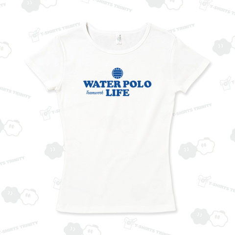 水球・青・すいきゅう・WATER POLO・デザイン・Tシャツ・かっこいい・かわいい・男子・女子・ボール・スポーツ・巻き足・水中の格闘技・出足・ドリブル・リターン・ワンタッチシュート・チームワーク