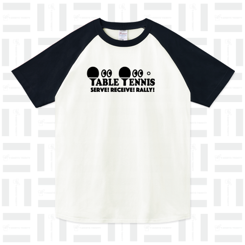卓球・テーブルテニス・目玉・ピンポン・チームTシャツ・ダブルス・クラブTシャツ・かわいい・シンプル・かっこいい・アイテム・グッズ・デザイン・スポーツ・table tennis・ping pong