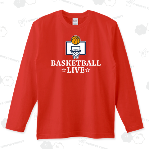 バスケットボール・白文字・ゴール・BASKETBALL・デザイン・グッズ・Tシャツ・イラスト・サークル・かっこいい・かわいい・バスケ男子・バスケ女子・有力・確実・有望・部活・チームT・バスケ部・応援