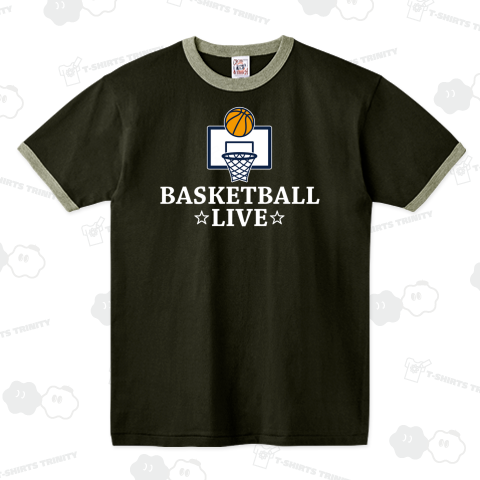 バスケットボール・白文字・ゴール・BASKETBALL・デザイン・グッズ・Tシャツ・イラスト・サークル・かっこいい・かわいい・バスケ男子・バスケ女子・有力・確実・有望・部活・チームT・バスケ部・応援