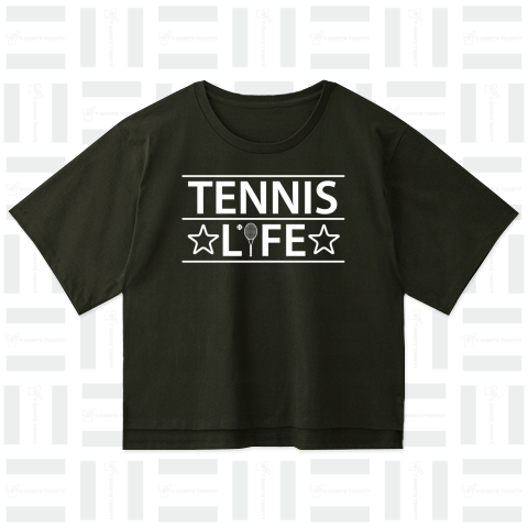 テニス・TENNIS・ライフ・ゴシック白文字・アイテム・デザイン・ラケット・ガット・イラスト・スポーツ・Tシャツ・サーブ・男子・女子・かっこいい・かわいい・選手・画像・ボール・王子・応援