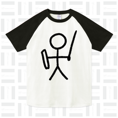 棒人間のTシャツ - 勇者っぽい変な落書きTシャツ