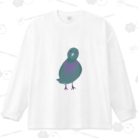 鳩さんの可愛いイラストTシャツ