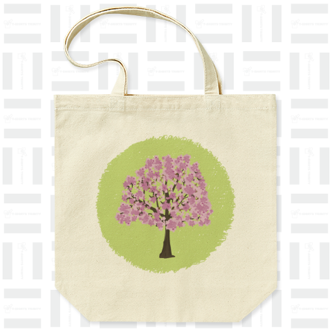 桜の木 和的なイラストTシャツ