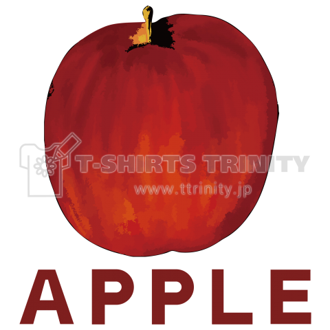 りんごのイラストtシャツ デザインtシャツ通販 Tシャツトリニティ