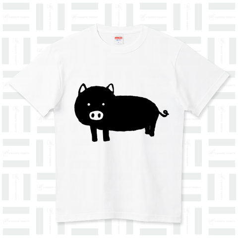 謎の黒豚シルエットTシャツ
