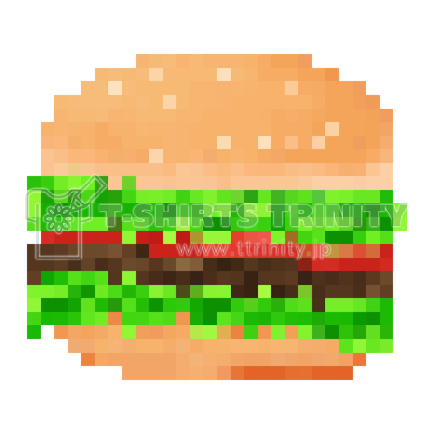 ハンバーガーのドット絵