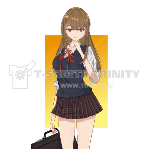 可愛い学生キャラクター