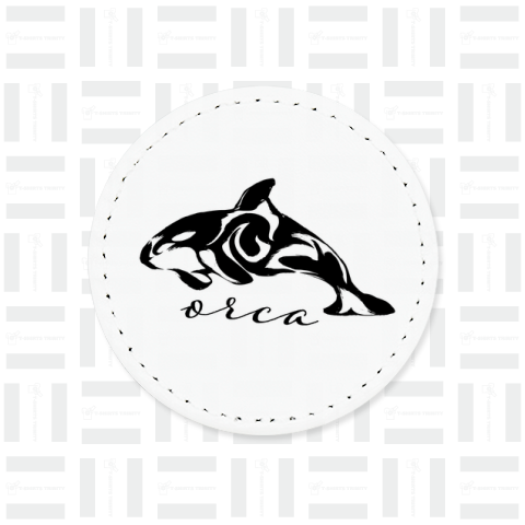 orca シャチの墨絵