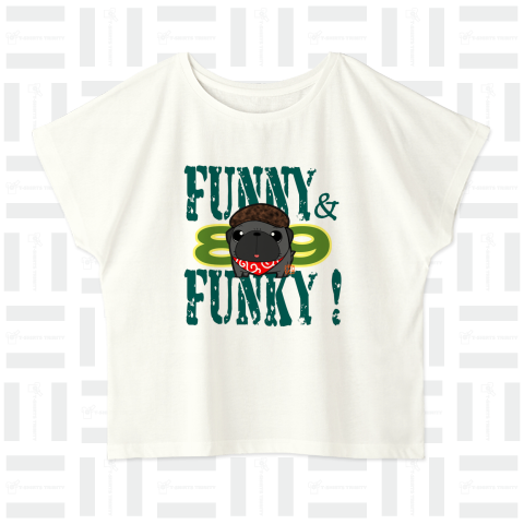 FUNNY&FUNKY!ハンチング帽の黒パグ