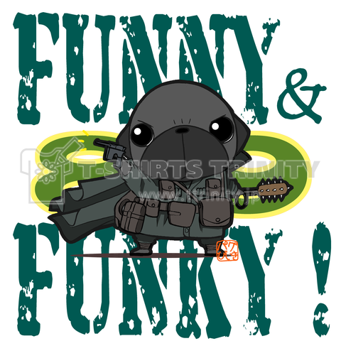 FUNNY&FUNKY!パグ戦士(黒パグ)