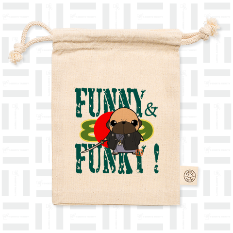 FUNNY&FUNKY!パグ侍(フォーン)