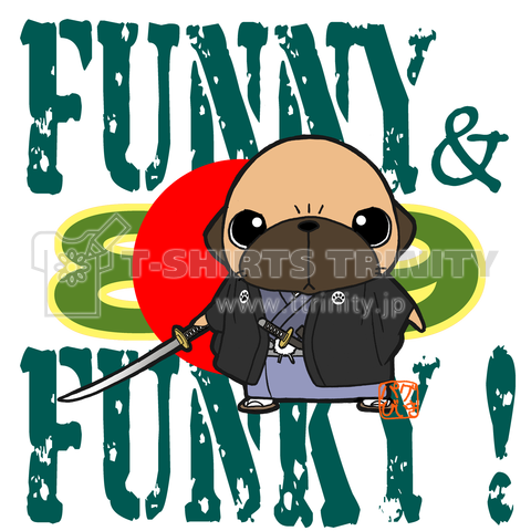 FUNNY&FUNKY!パグ侍(フォーン)