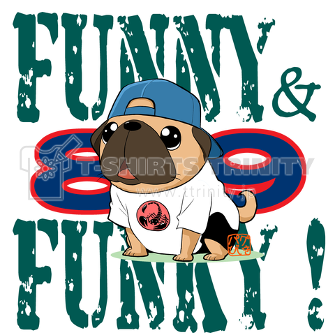 FUNNY&FUNKY ヒップホップパグ(フォーン)