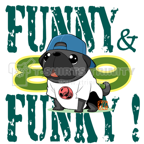 FUNNY&FUNKY ヒップホップ黒パグ