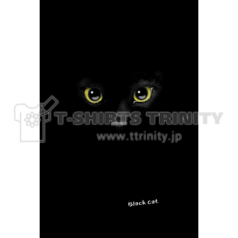 黒猫 スマホカバー デザインtシャツ通販 Tシャツトリニティ