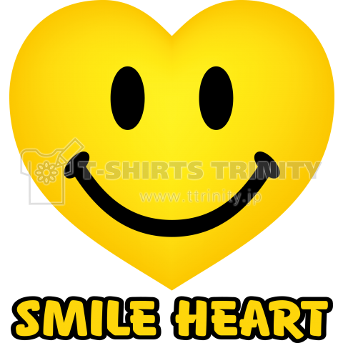 Smile Heart スマイル ハート デザインtシャツ通販 Tシャツトリニティ
