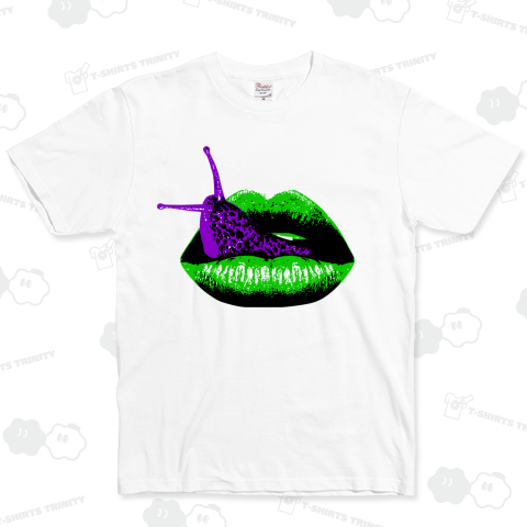 SLUG purple green ベーシックTシャツ(5.0オンス)