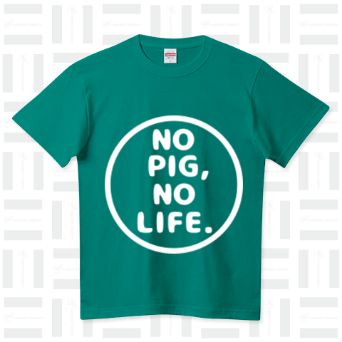 NO PIG, NO LIFE. ロゴ (白)