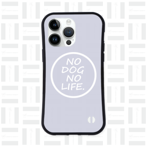 NO DOG, NO LIFE. ロゴ (白)