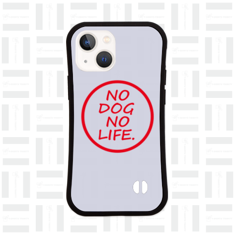 NO DOG, NO LIFE. ロゴ (赤)