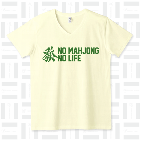 發 NO MAHJONG NO LIFE 横文字ロゴ