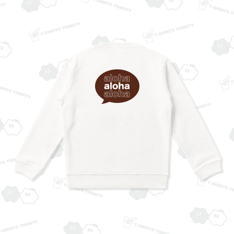 バックプリント 吹き出し aloha 025(Brown)