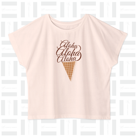 チョコレートジェラート aloha 086 ドルマンTシャツ(4.3オンス)