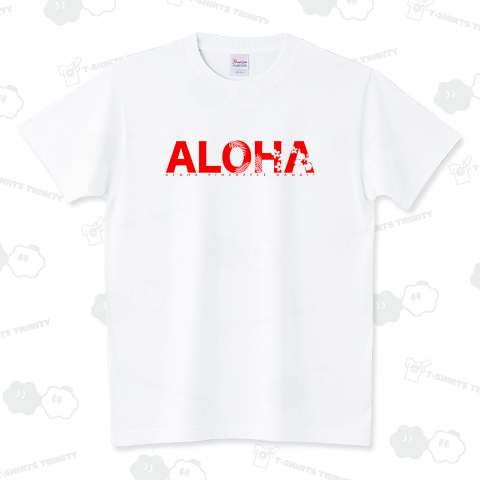 ALOHA ハワイアンフラワー 137(red) スタンダードTシャツ(5.6オンス)