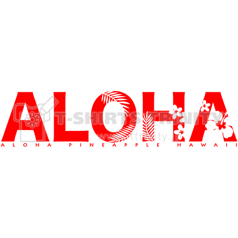 ALOHA ハワイアンフラワー 137(red)